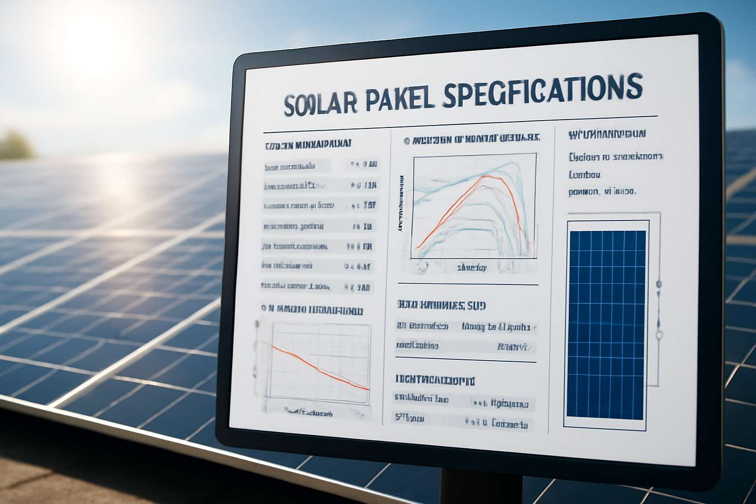 solar panel specs pdf