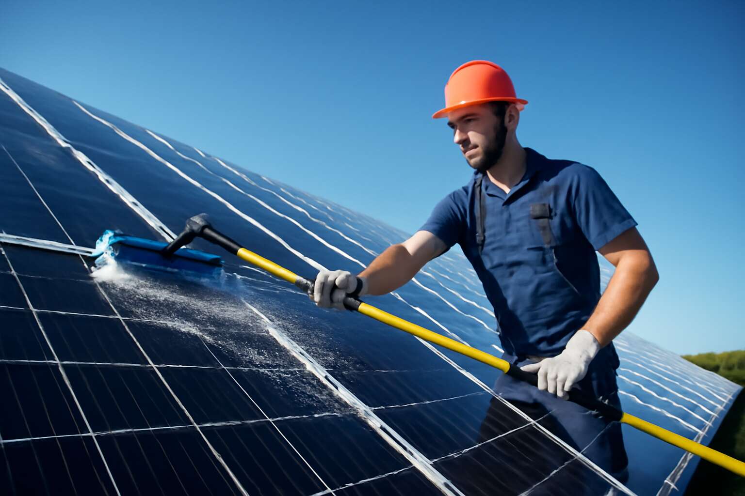 solar panel washer