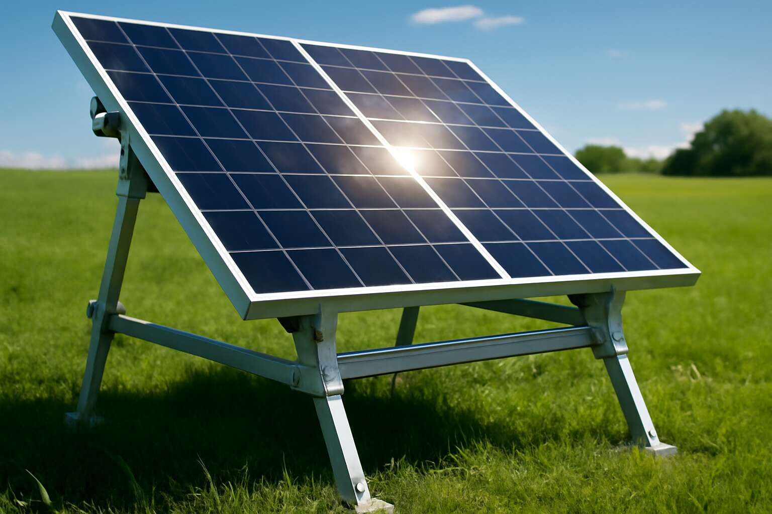 solar panel stand size