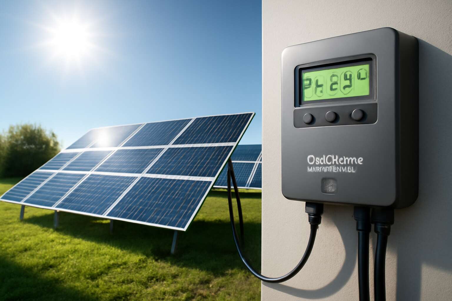 solar panel with solar charge controller