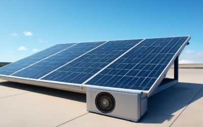 Stay cool and powered: solar panel with fan for eco-friendly comfort!