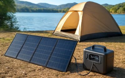 Charge Anywhere with a solar panel for camping that keeps your gear powered on every hike.