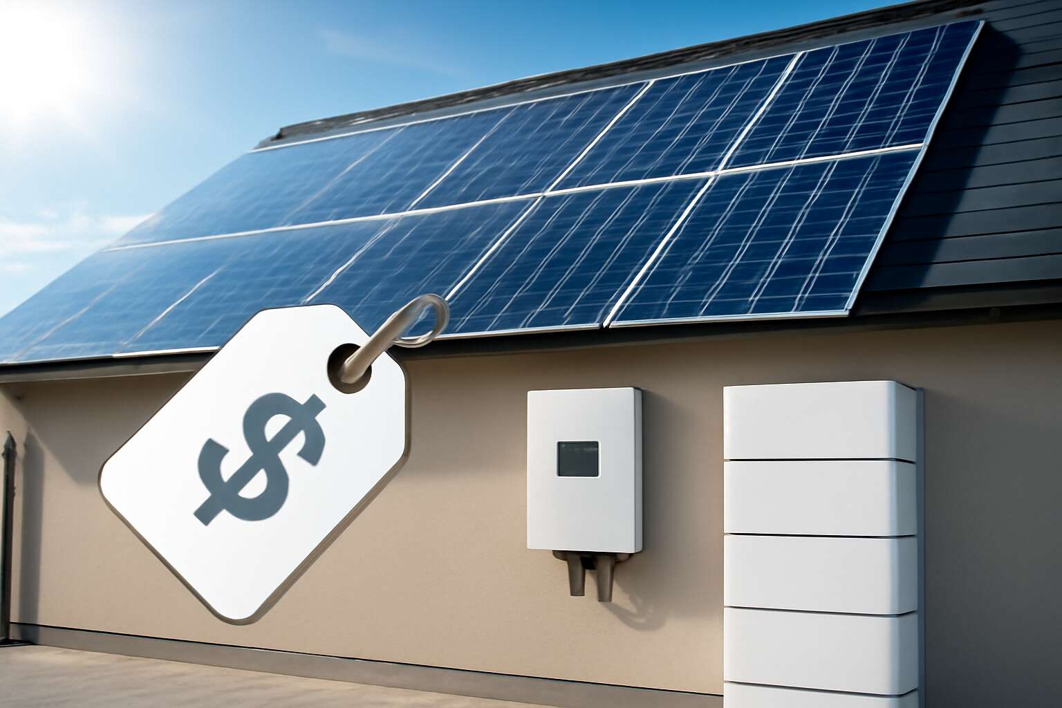 solar panel with inverter and battery price