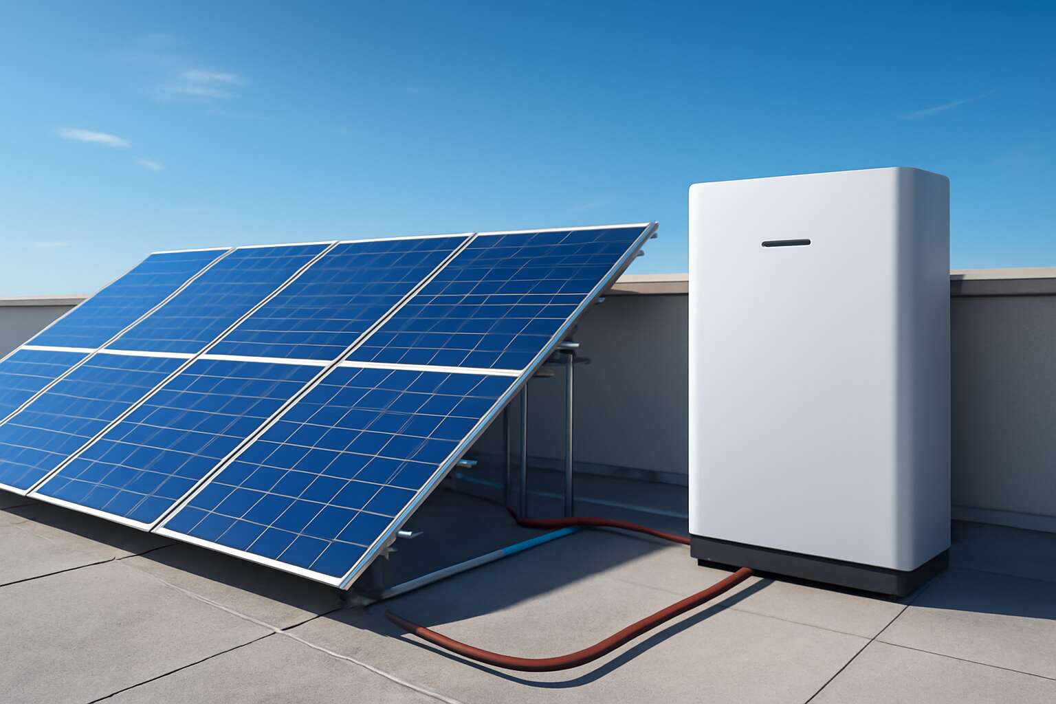 solar panel to battery