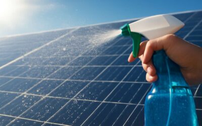 Boost Efficiency with solar panel cleaning liquid for sparkling solar panels.