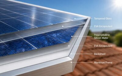 What materials are solar panels made of?