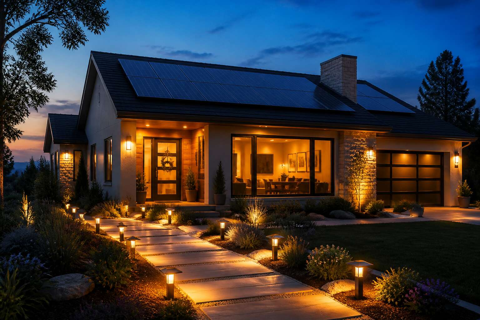 solar panel light for home